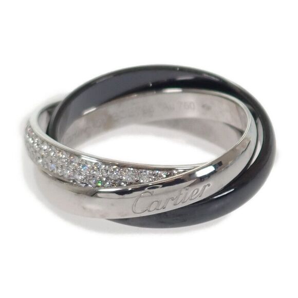 Cartier Jewelry - Cartier Trinity SM Full Eternity Ring B4235451 #51 Size 11 Ring 18K White Gold